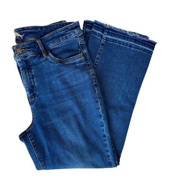 TOMMY BAHAMA DENIM Demi Boot Jeans Women's Size 10 High Rise Raw Hem Cropped - Picture 1 of 10